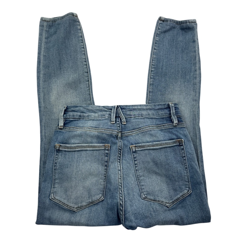 Good American Jeans Girls 4/27 Blue Denim Medium Wash Good Waist Skinny Leg